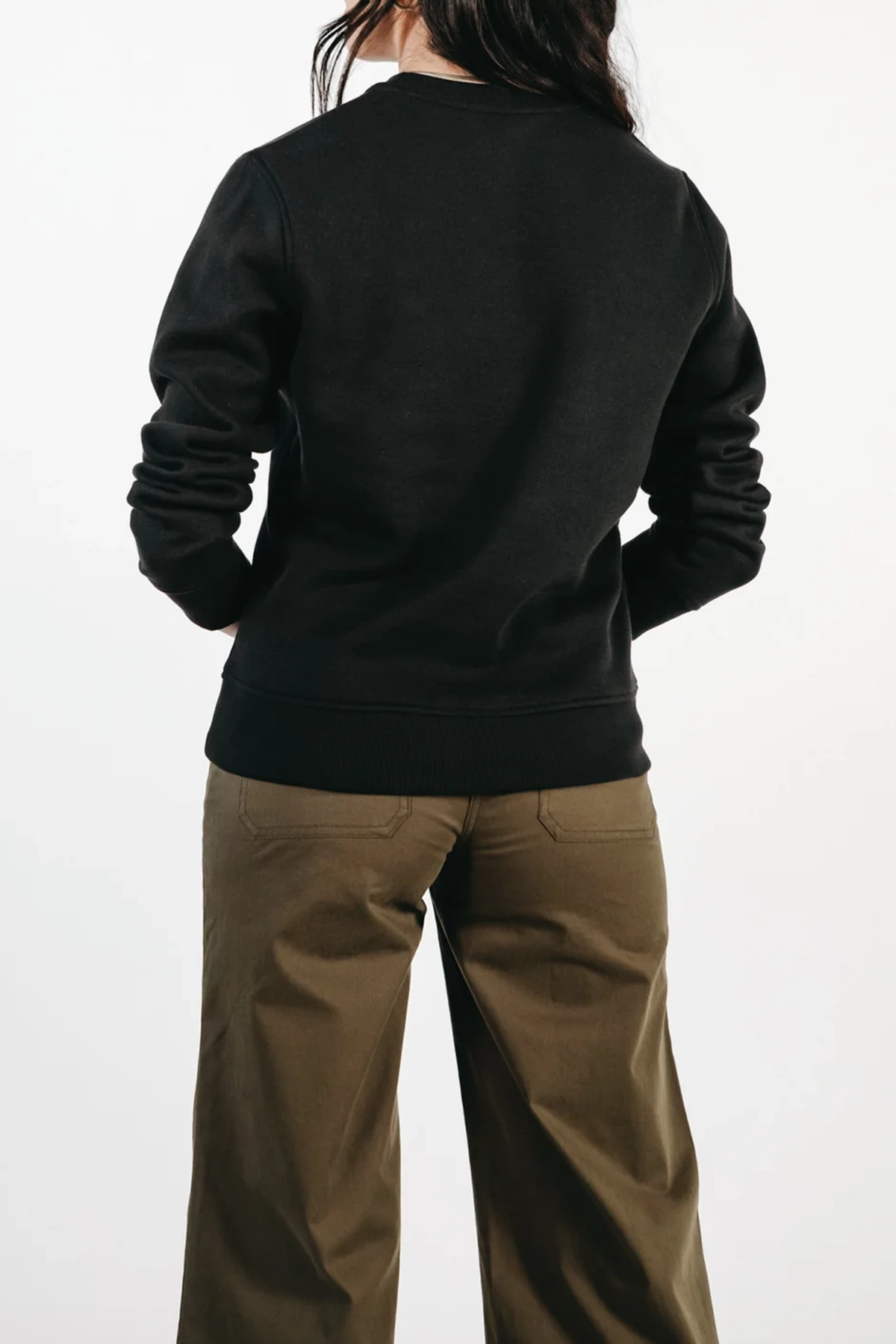 The Linnton Crew Black Sweatshirt