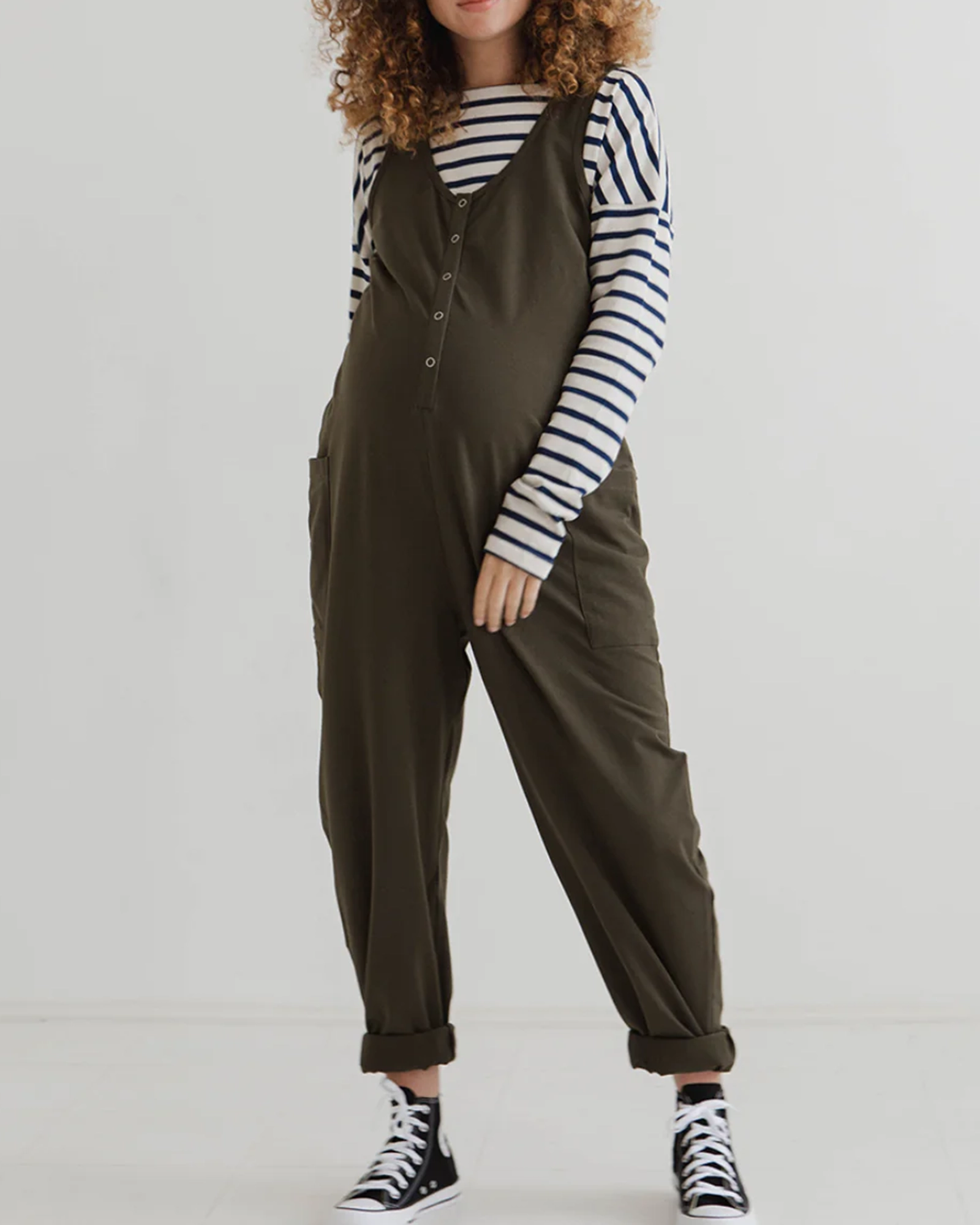 SLEEVELESS JUMPSUIT - OLIVE