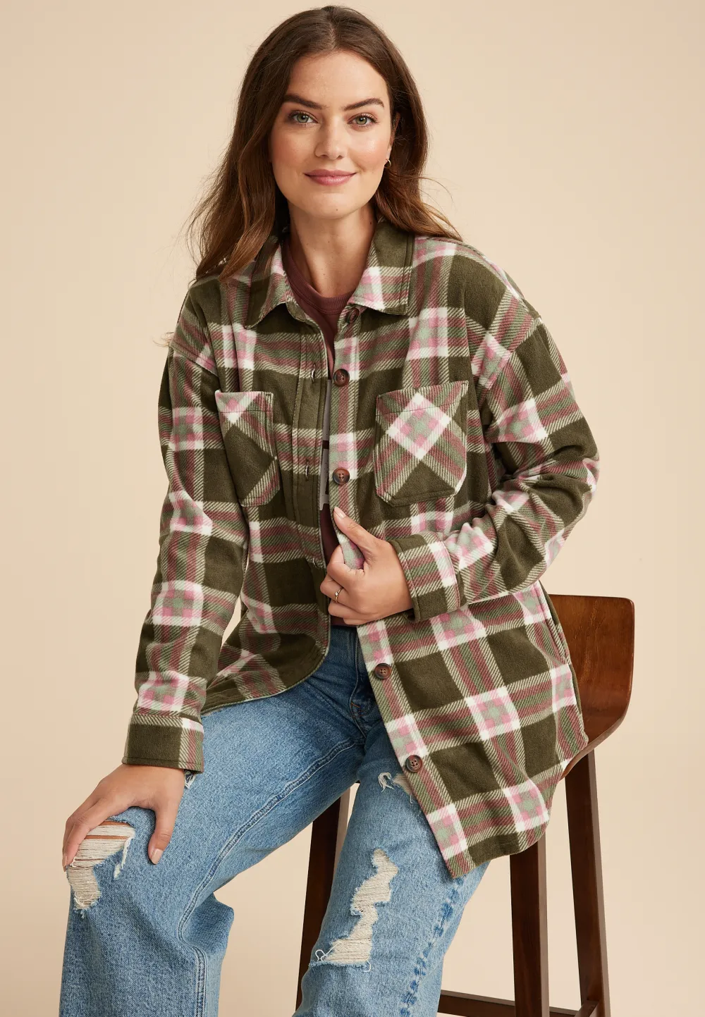 Wilder Plaid Fleece Shacket