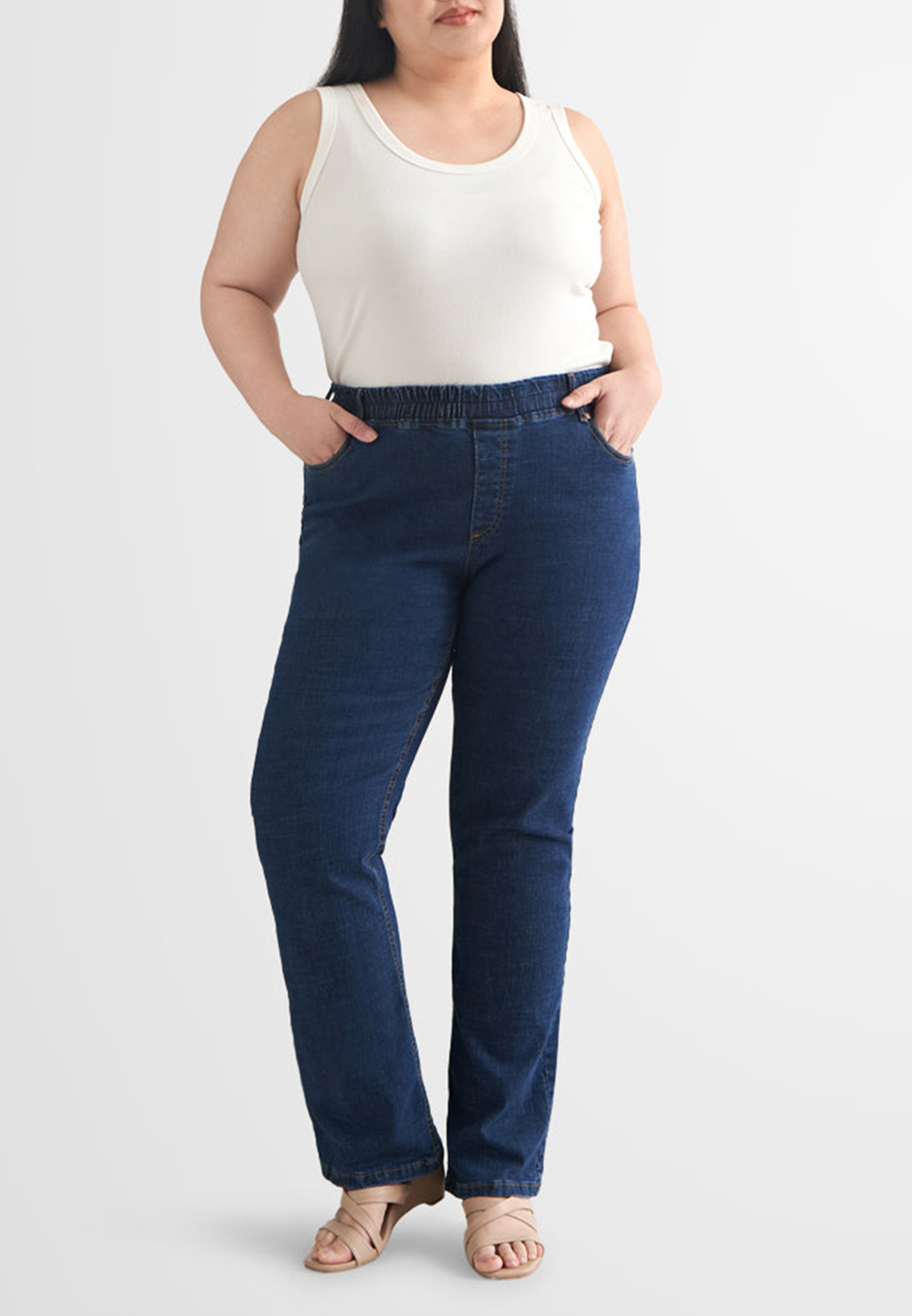 Ultra Stretch Straight Cut Jeans