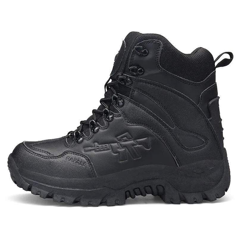 Men's Hiking Combat Boots Waterproof Non-Slip Anti-Puncture Work Boots (Durability Upgrade)