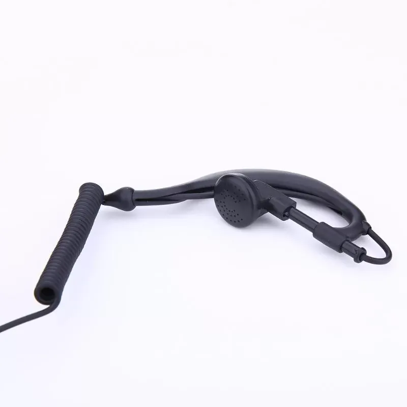 1m 2 PIN Earpiece Headset PTT with Microphone Walkie Talkie Ear Hook Interphone Earphone Earpiece for BAOFENG UV5R/KENWOOD/HYT