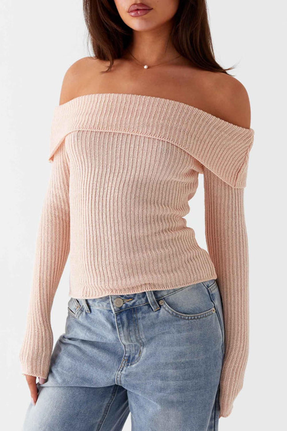 Long sleeved knitted top