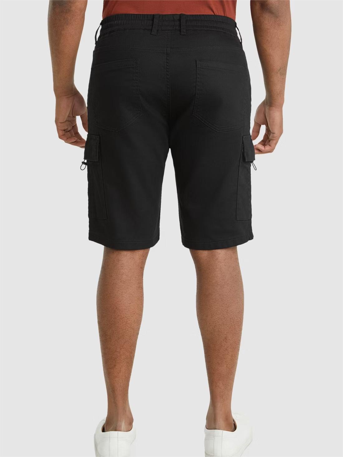 BLACK NELSON KNIT CARGO SHORT