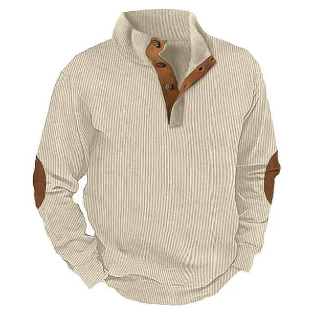 Men's Outdoor Casual Stand Collar Long Sleeve Sweatshirt