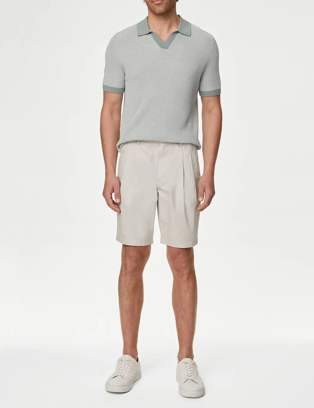 Super Lightweight Twin Pleat Chino Shorts