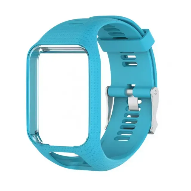 11 Color Silicone Watchband Frame Replacement Watch Strap for TomTom Runner 2/ Runner 3/Spark/Spark 3/ Golfer 2/Adventurer