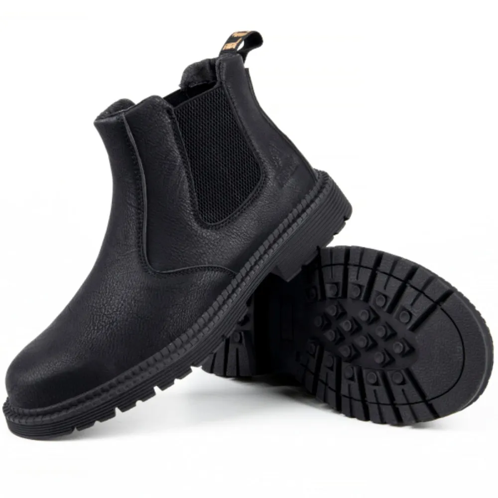 Steel Toe Slip-on Men's Waterproof Chelsea Boots