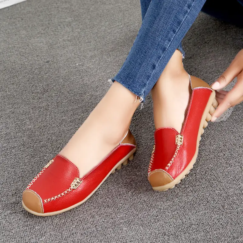 Cilool Ballerina Casual Flat Shoes Slip On Loafers