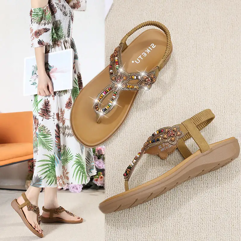 Cilool Bohemian Style Fashion Ladies Beach Sandals