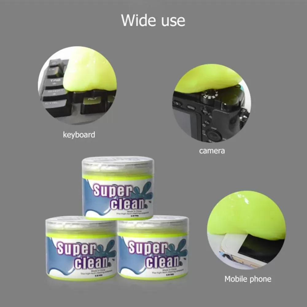 Dust Cleaner Compound Super Clean Slimy Gel Wiper for Phone Laptop Keyboard,Soft adhesive material is easy to store