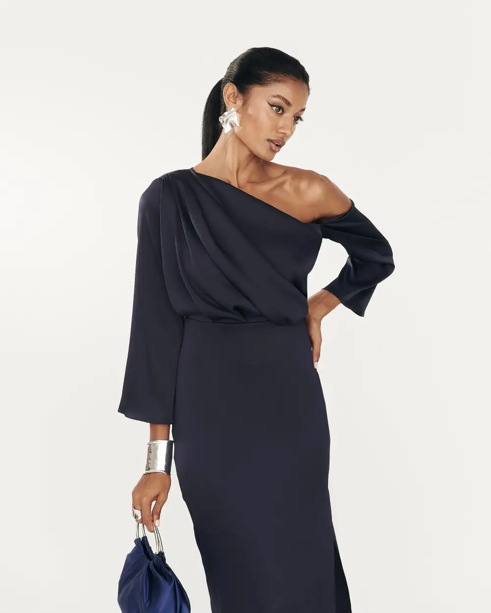 One Shoulder Siracusa Dress