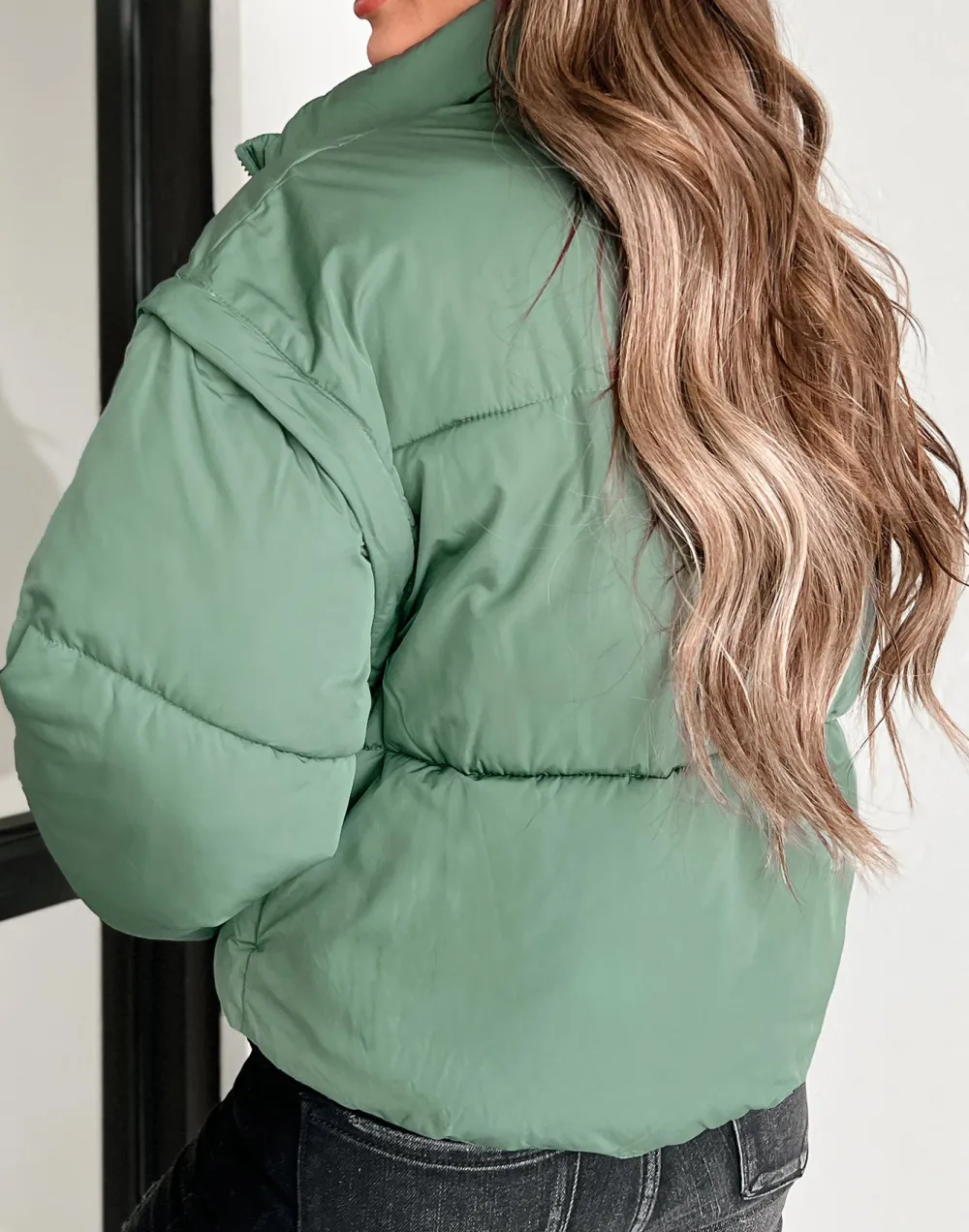 Changing Climate Detachable Sleeve Puffer Jacket