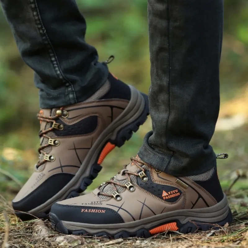 (🔥Authenticity Guaranteed) Men's Waterproof Anti-Slip Anti-Puncture Orthopedic Hiking Shoes Outdoor Shoes