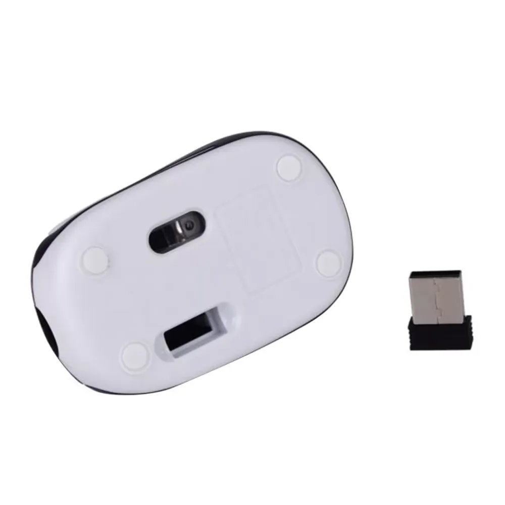 Cute Mini 2.4 GHz Wireless Optical Mouse Mice Computer Table Ergonomic Silent For PC Laptop Accessories Notebook Red