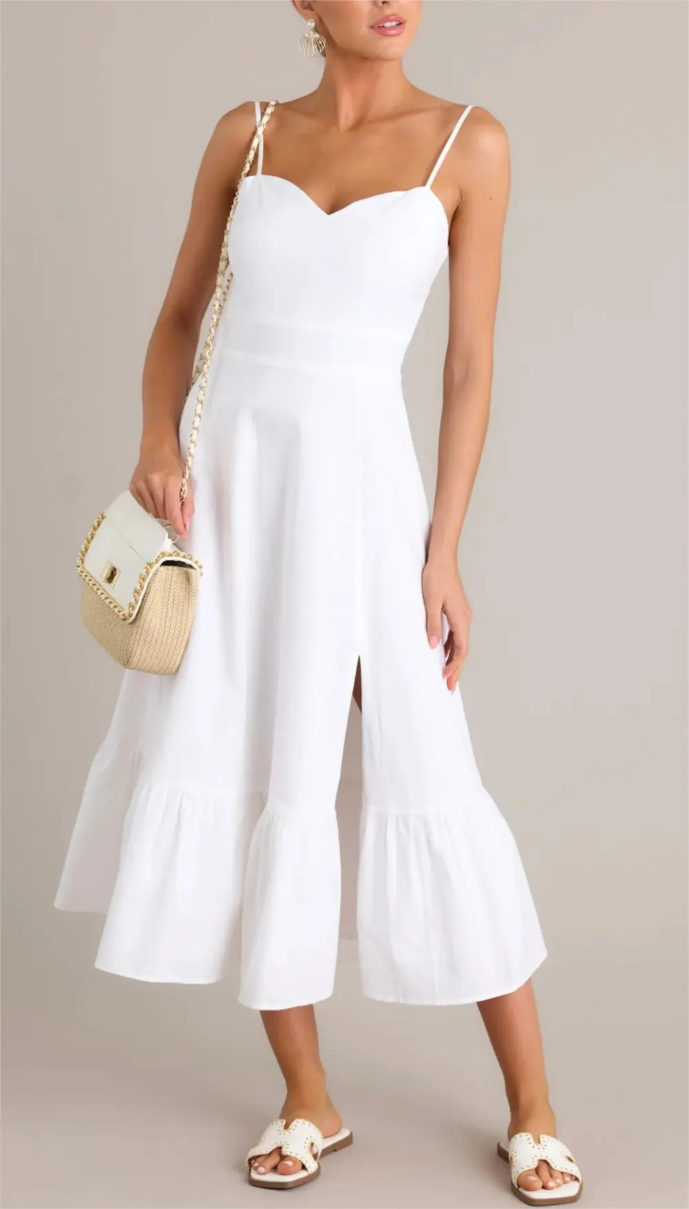 GILDED LILY WHITE MAXI DRESS