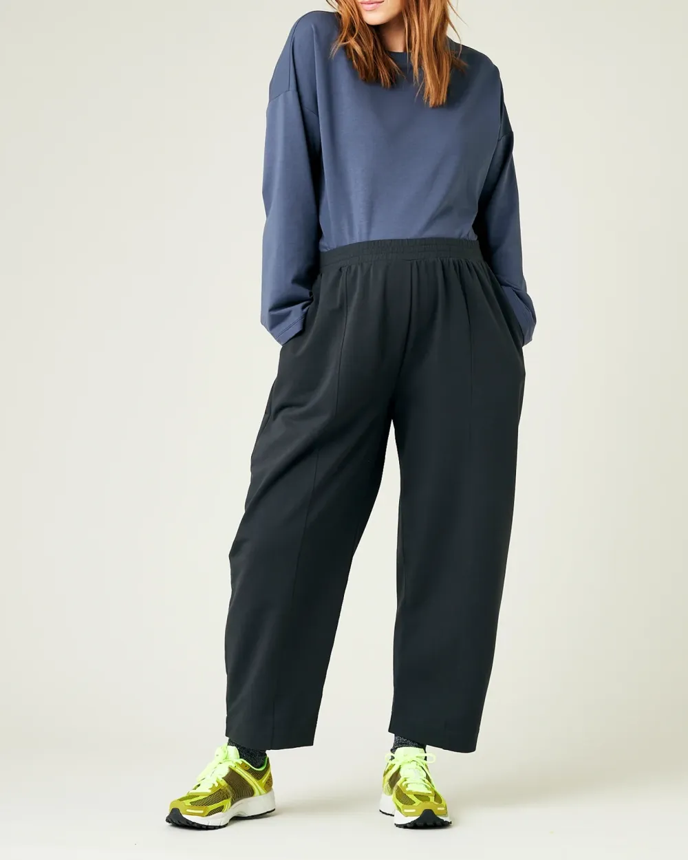 SLATE JERSEY TROUSERS