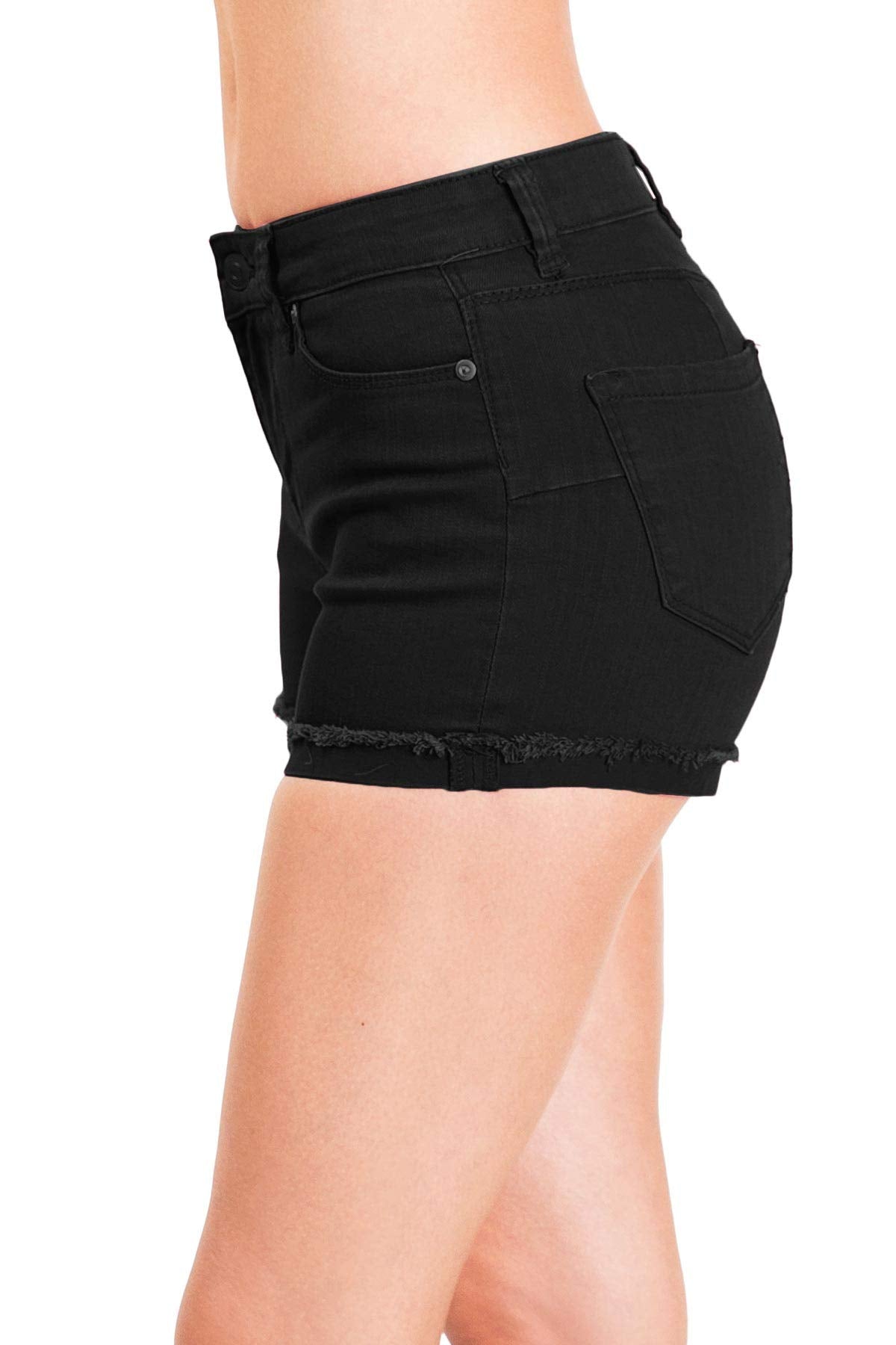 Cutoff Bermuda Black Shorts