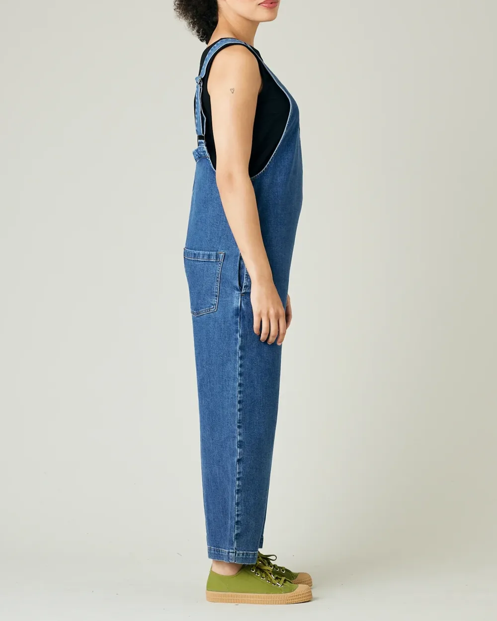 OTTIE MID BLUE DENIM JUMPSUIT