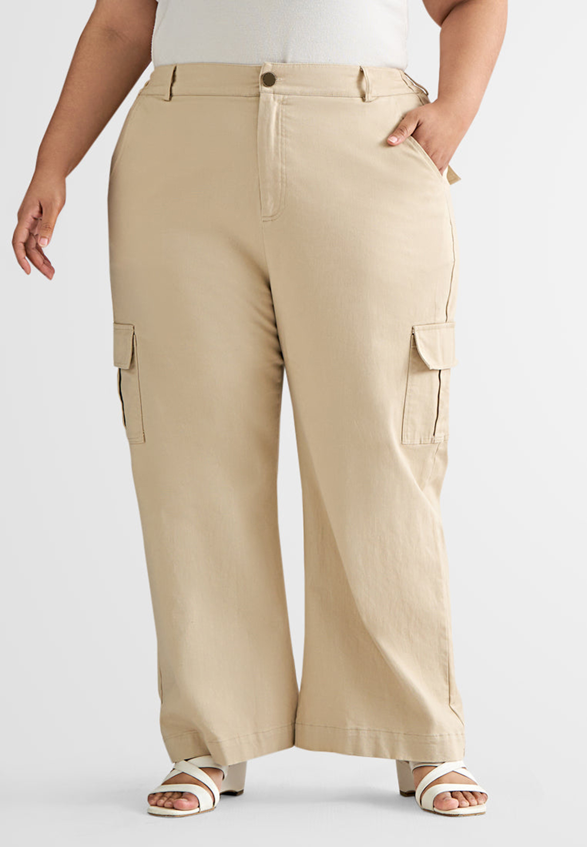 Wide Leg Pocket Cargo Pants