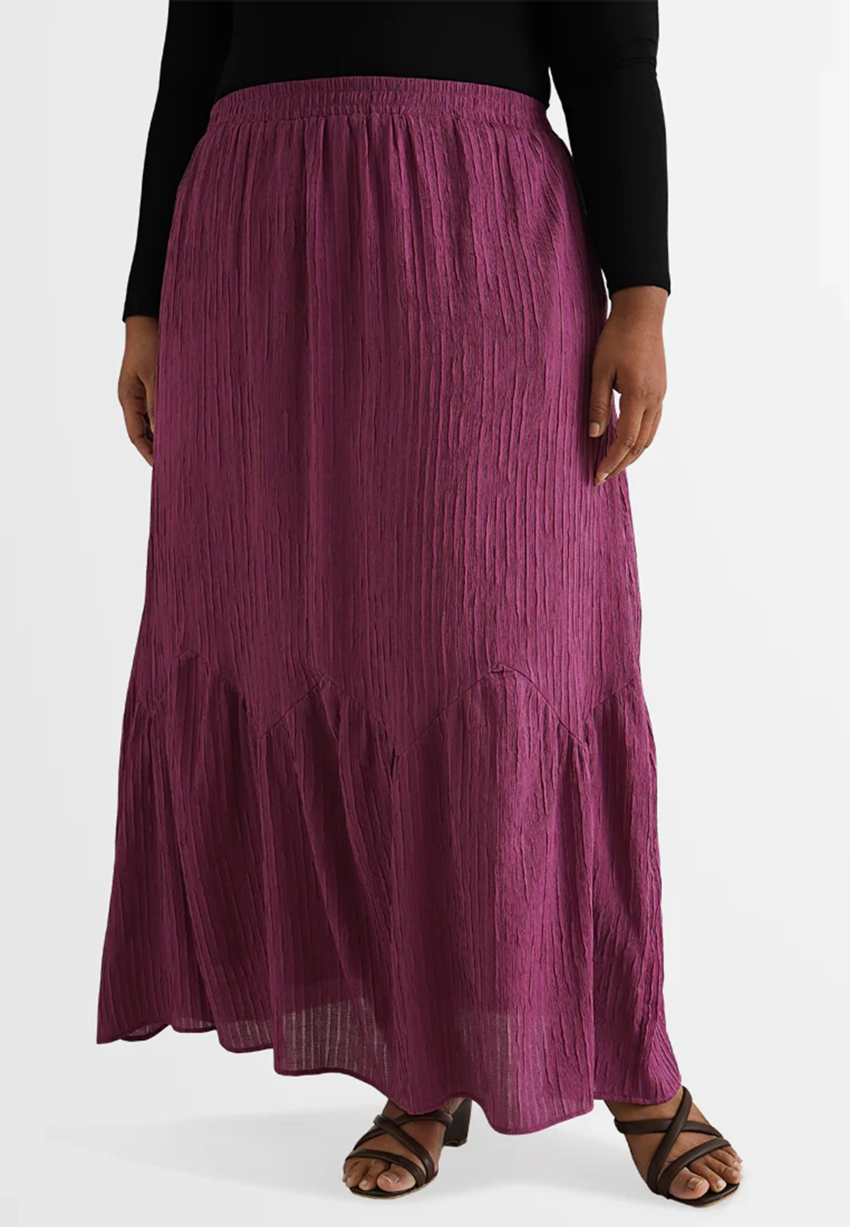 Solid color loose gift skirt