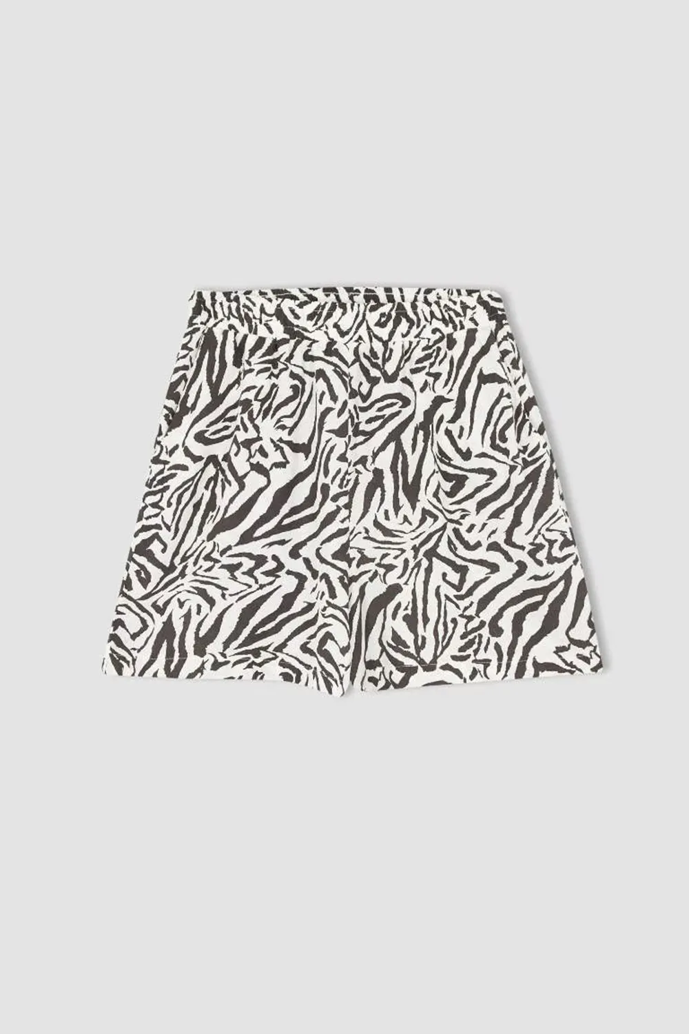 Relax Fit Viscose Printed Normal Waist Shorts