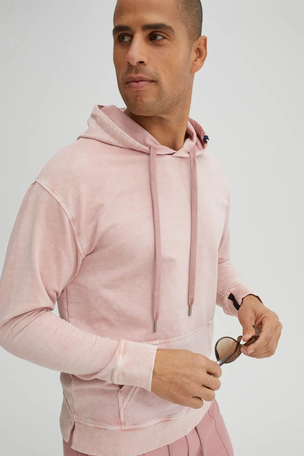 Dusty Rose Fleece Hoodie