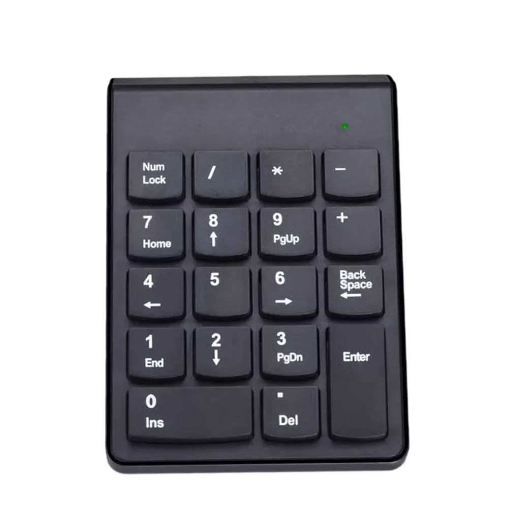 Wireless 2.4G Mini USB 18 Keys Number Pad Numeric Keypad Keyboard Desktop Office Entertainment For Laptop Pc Gamer