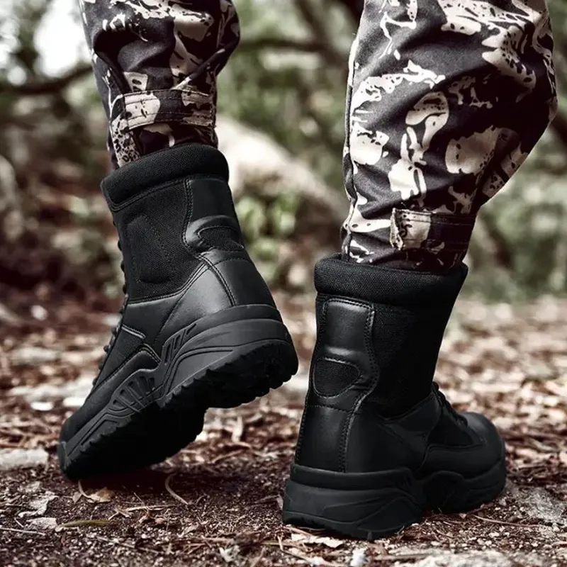 Men's  Lightweight Durable Anti-slip Toe Protection Special Forces Boots Work Boots