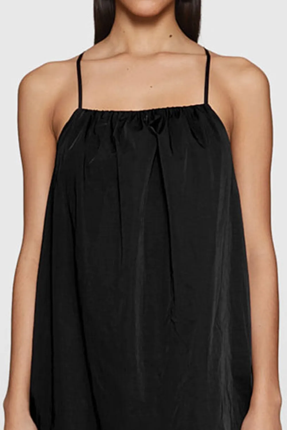 Black Suspender Sleeveless Dress