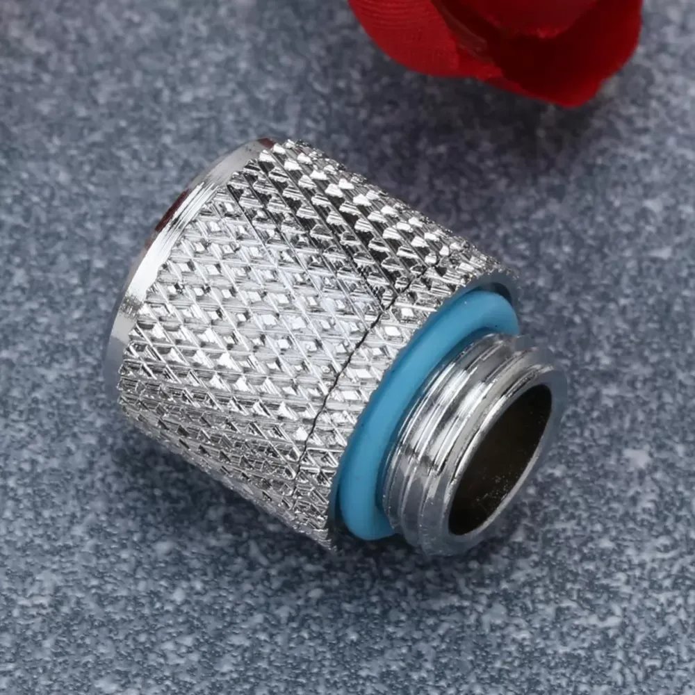 G1/4 External Thread Tube Point or Flat Fitting Thread for 9.5 X 12.7 mm PC Tube Connector Water Cooling System Tube