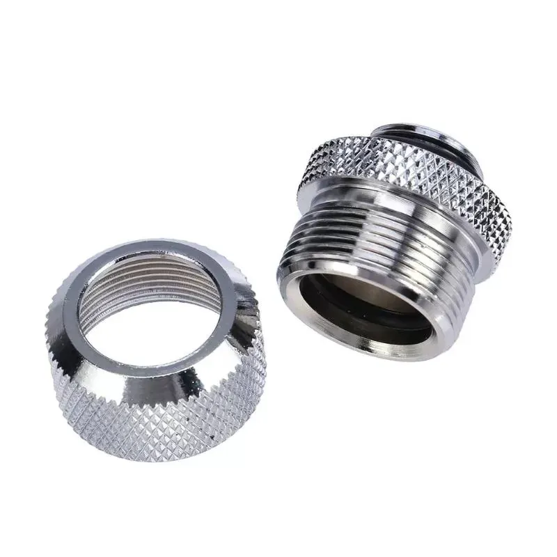 14mm G1/4 Acrylic Hard Tube Fitting Hand Twist 3 Laps for PC Computer Water