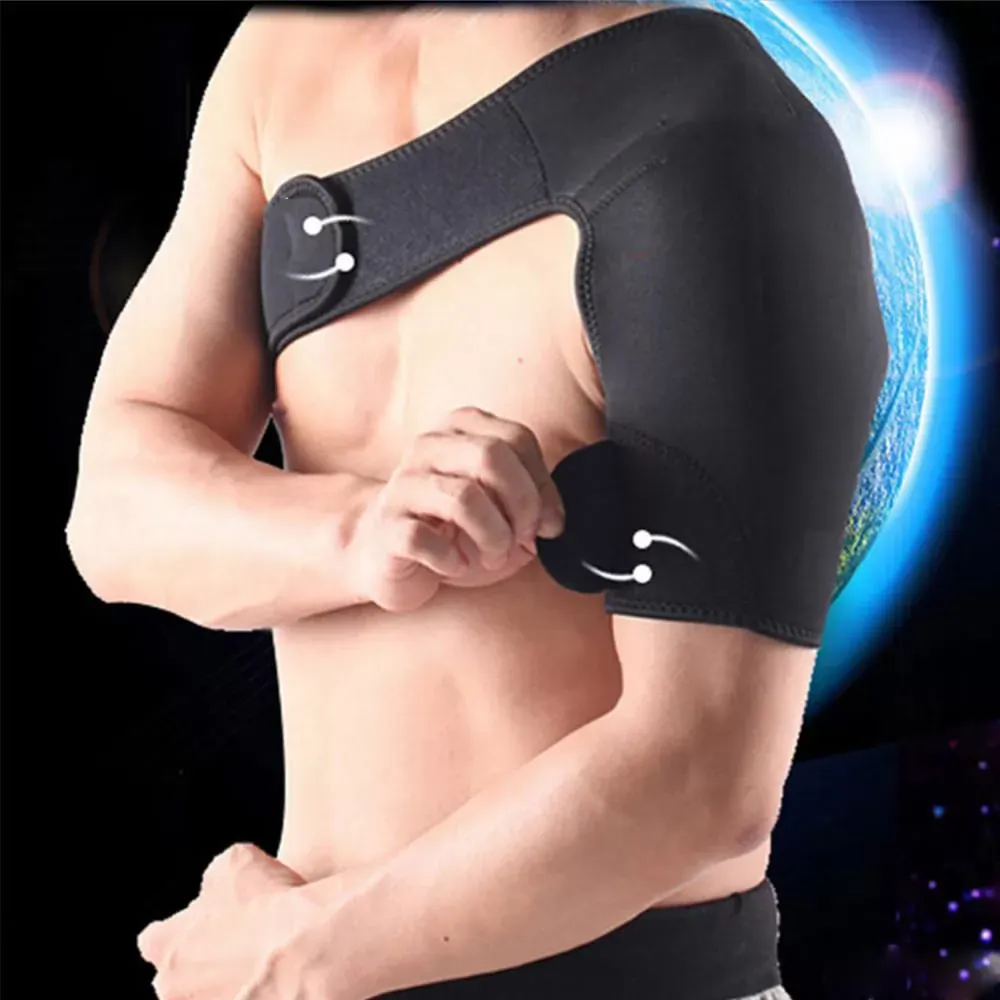 Right / Lift Neoprene Brace Dislocation Injury Arthritis Pain Shoulder Support Strap Ajustable for Sports Healing and Prevention