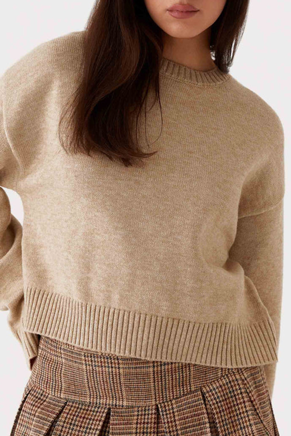 Monika Oversized Jumper - Beige