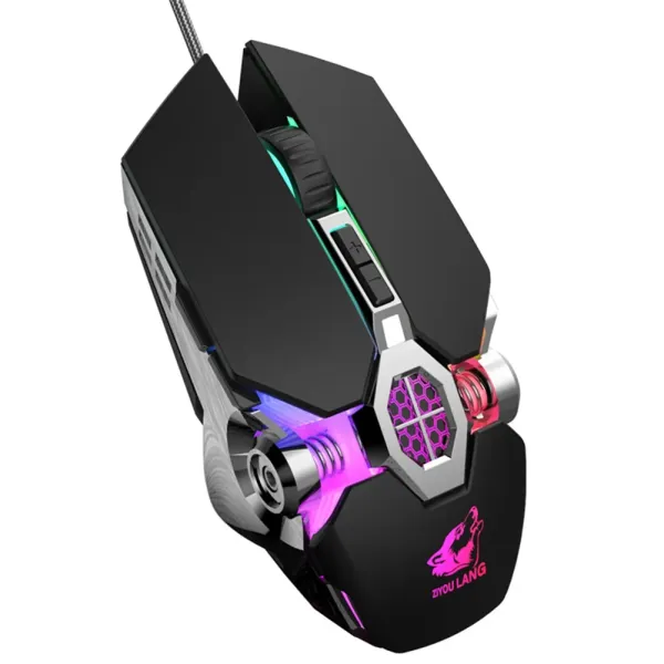 designed high-end professional optical game mouse, with 7 kinds of bright LED backlight colors suitable for lol CS, 3200 DPI