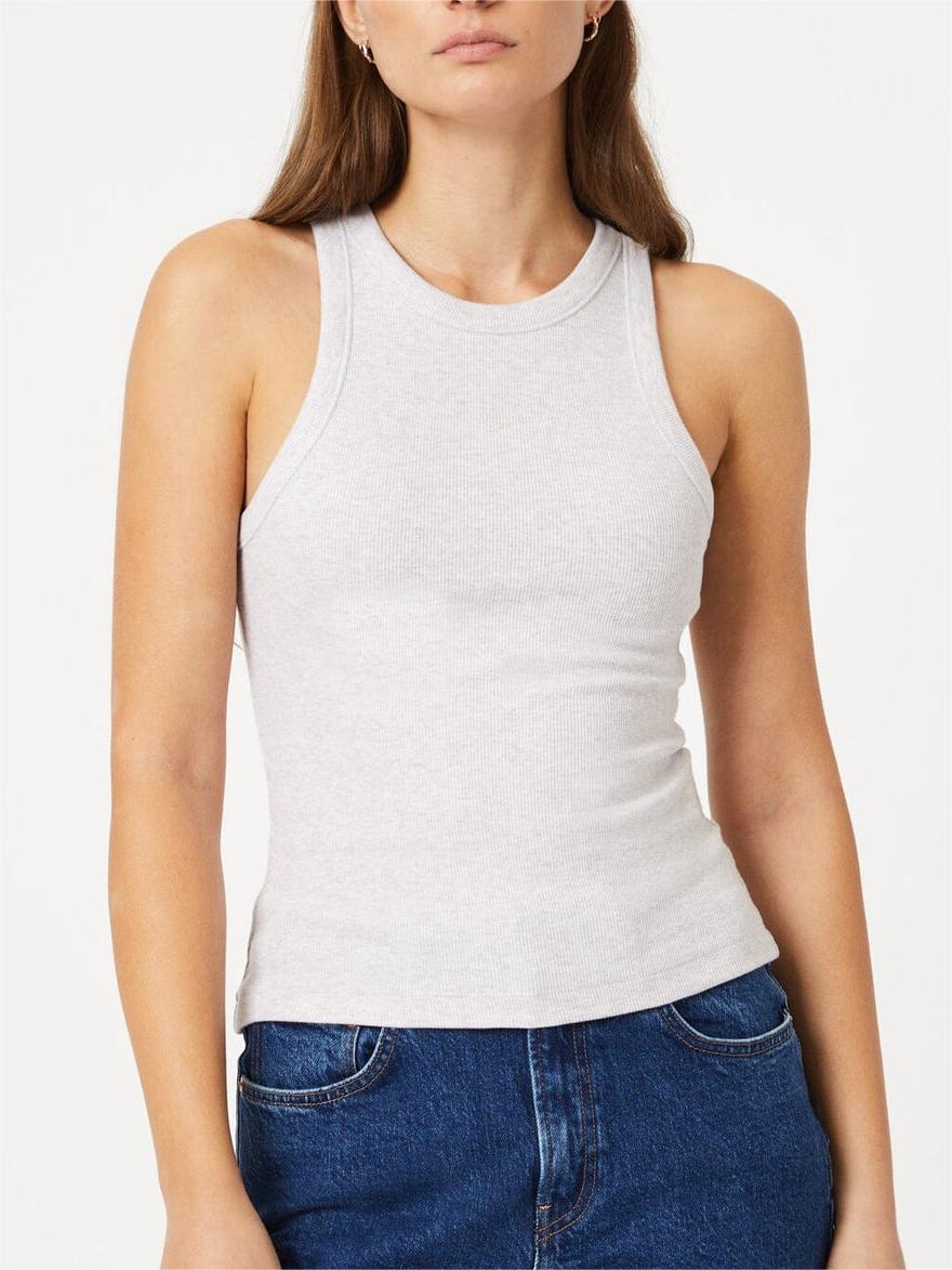 Racer Back Crew Neck Tank Top