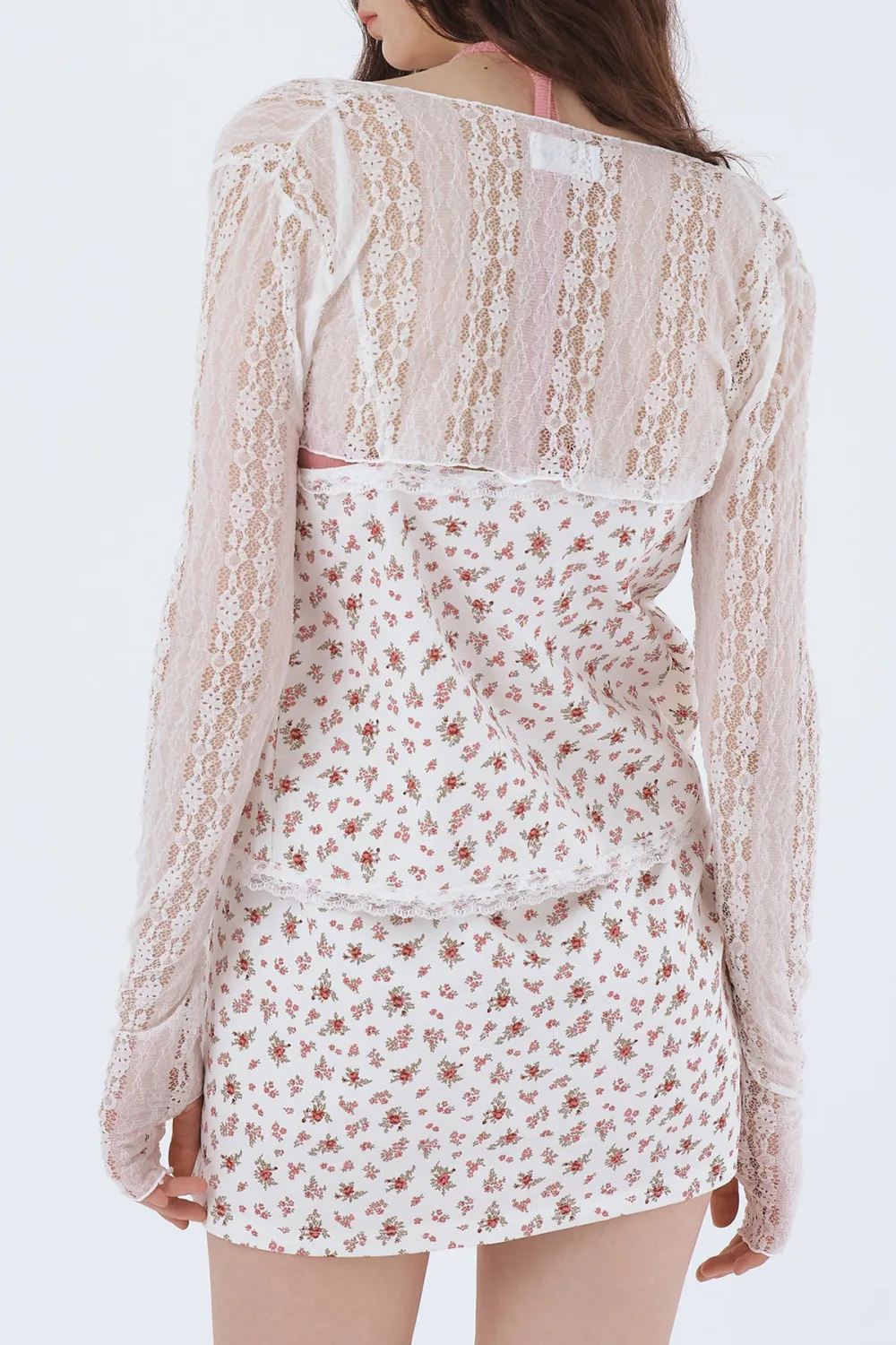 Reina Lace Cropped Shrug Cardi