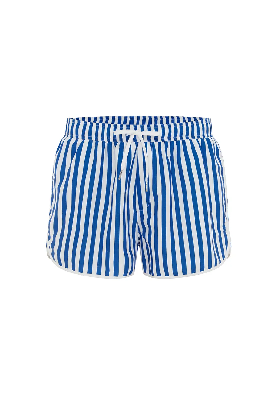 BLUE STRIPES PRINT NEO BOARDSHORT