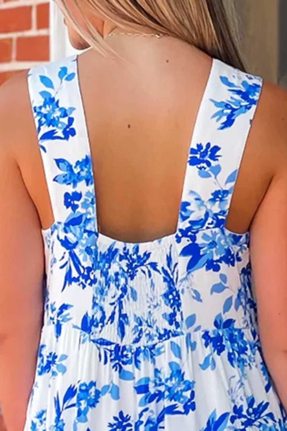 Floral Blue Resort Dress