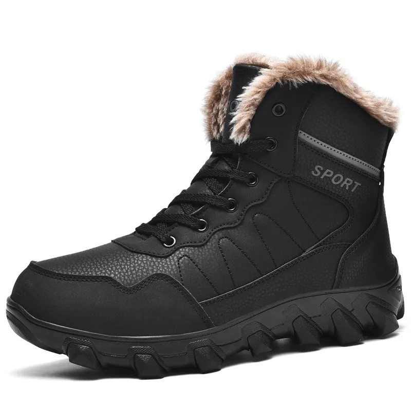 MEN'S THICKENED WARM AND COMFORTABLE HIGH-TOP CASUAL SNOW BOOTS