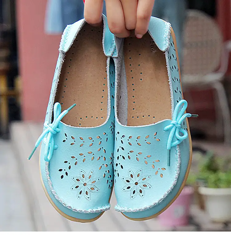 Cilool Leather Loafers Flats Lo51