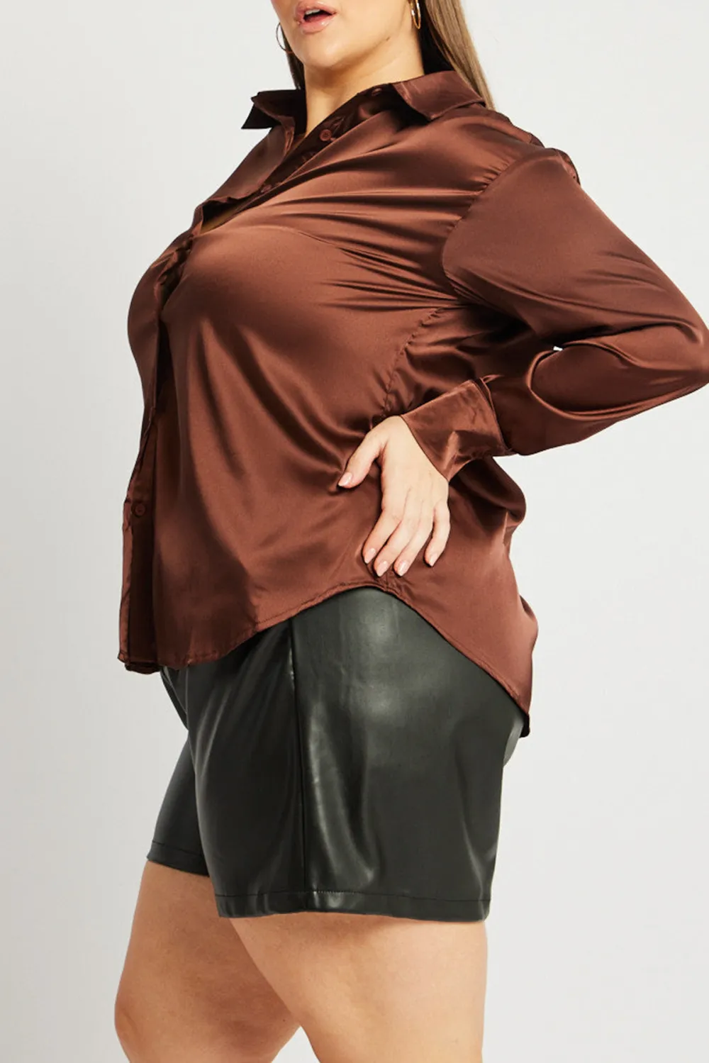 Satin Shirt Long Sleeve