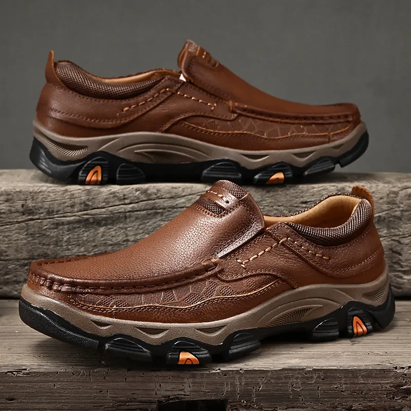 Men's Comfortable Arch Support Orthopedic Leather Shoes