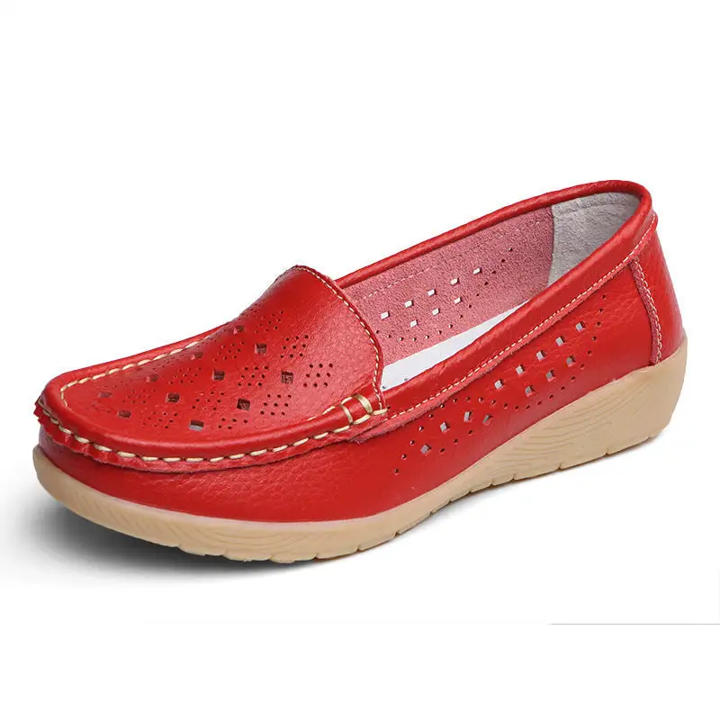 Cilool Slip on loafers Casual Hollowed Out.Women Shoes