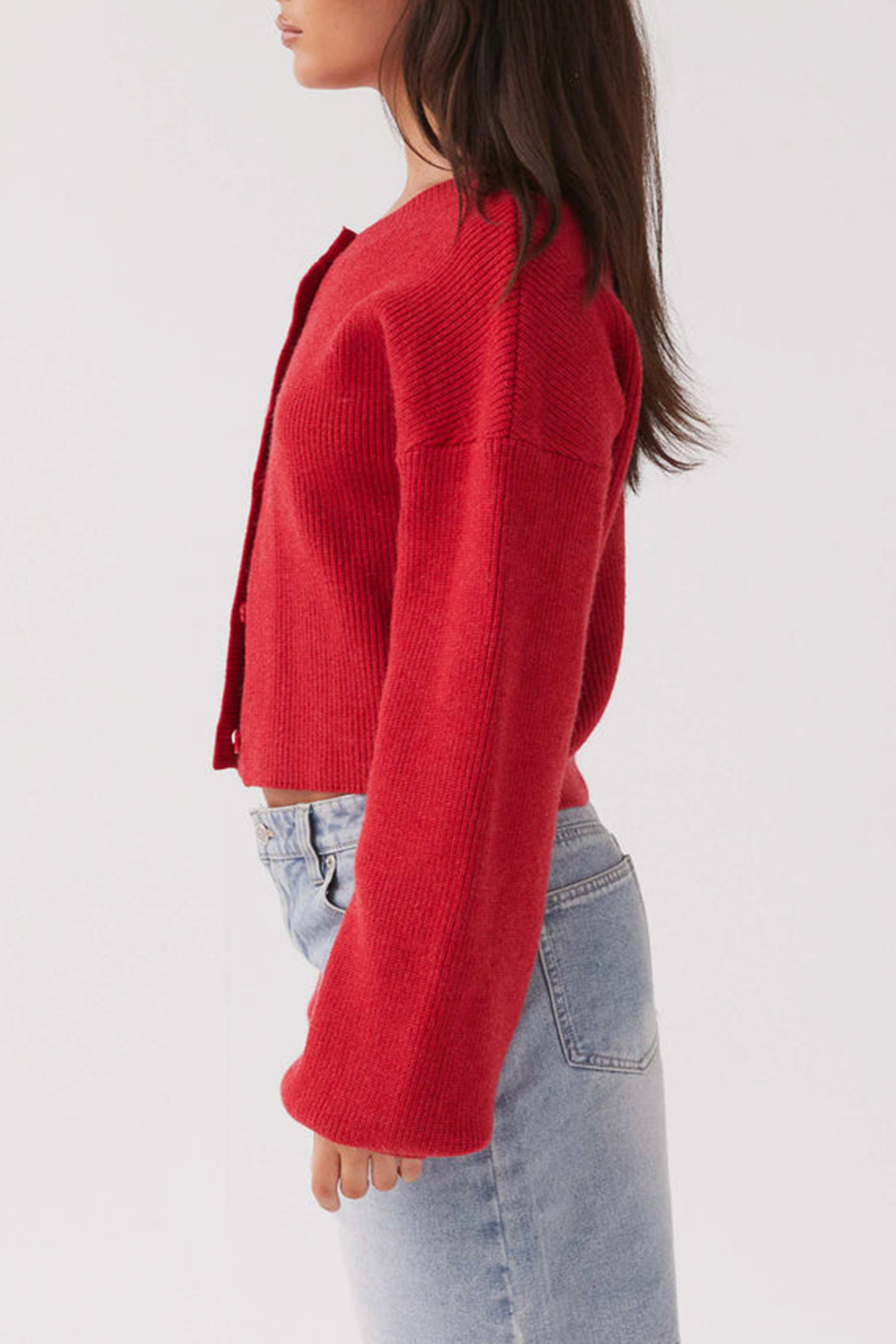 Daphne Knit Cardigan - Cherry