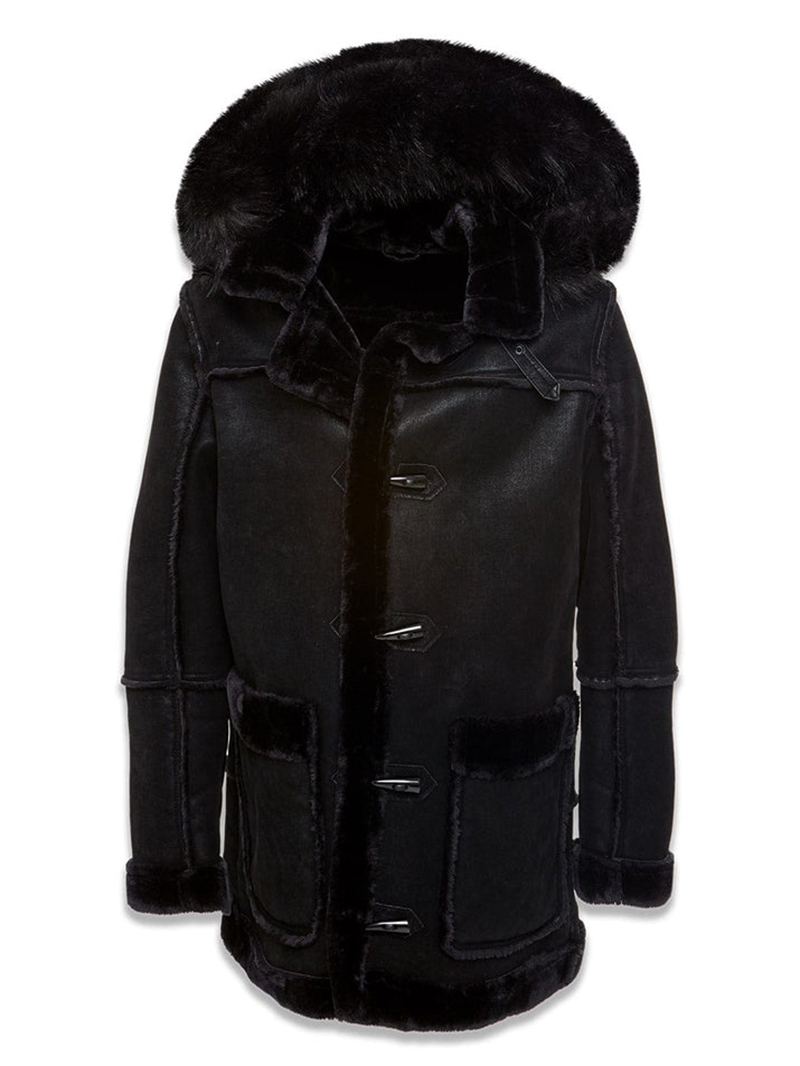 Men's Black Shearling Jacket