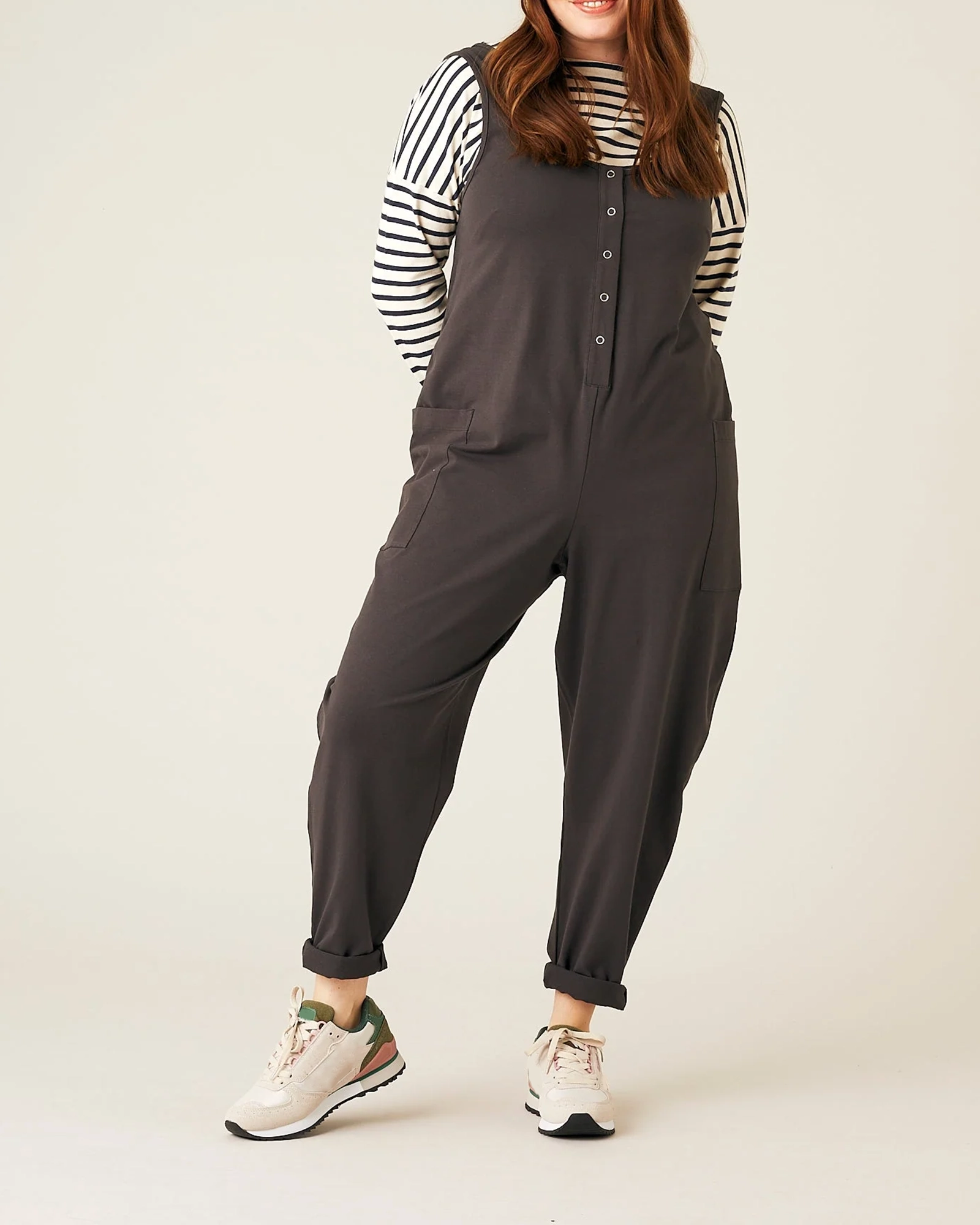 CASUAL STYLE JUMPSUIT - SLATE