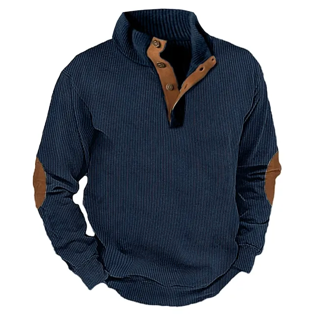 Men's Outdoor Casual Stand Collar Long Sleeve Sweatshirt