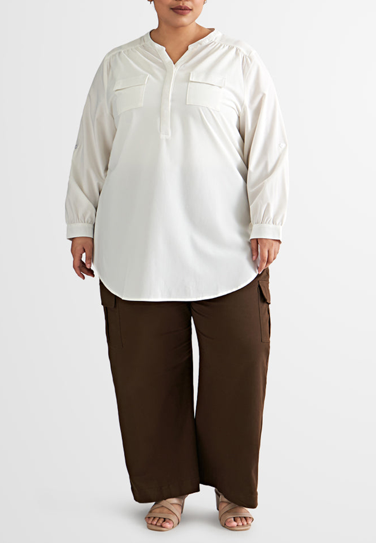 Wide Leg Pocket Cargo Pants