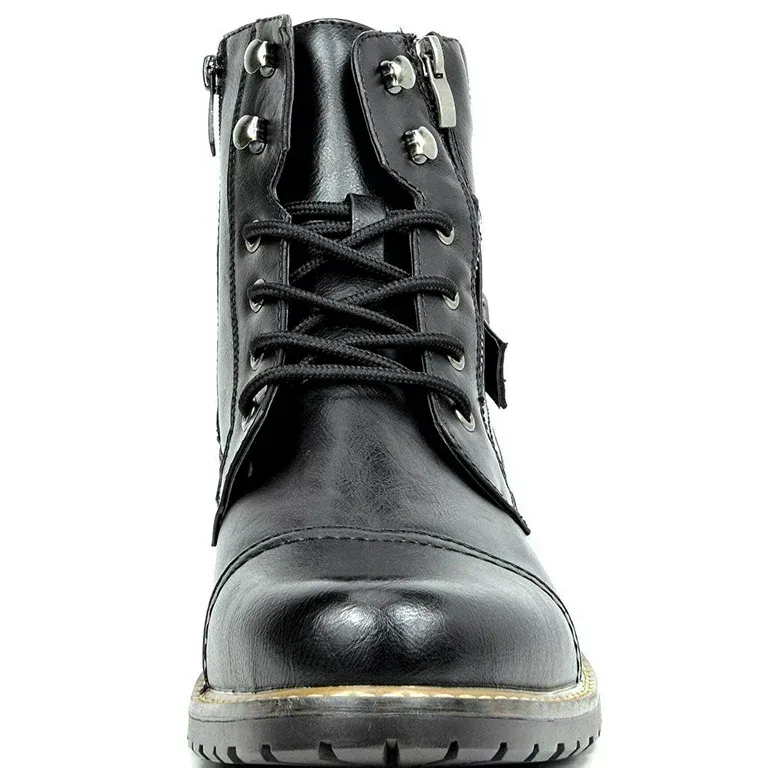 Men's Fashionable And Comfortable Genuine Leather Motorcycle Boots--Suitable for prolonged standing and walking